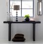 Light & Living Light&living Side table 160x44x82 cm MUDEN mango hout mat zwart+zwart - Thumbnail 2