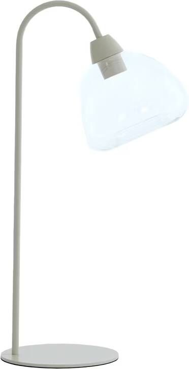 Light & Living Light&living Tafellamp 31 5x20x61 cm BISHO glas helder+crème
