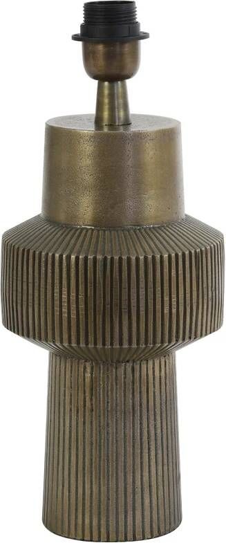 Light & Living Tafellamp Briska 34cm hoog Antiek Brons (excl. kap)