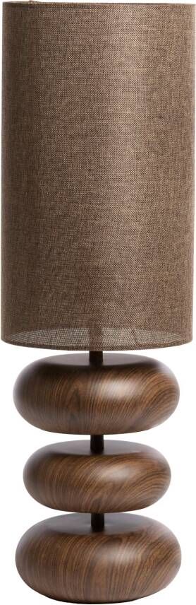 Light & Living Tafellamp Danialo 68cm Donkerbruin