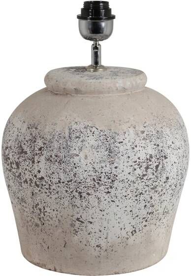 Light & Living Tafellamp Etna Keramiek 40cm Antiek Grijs (excl. kap)