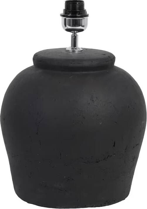 Light & Living Tafellamp Etna Keramiek 40cm Mat Zwart (excl. kap)