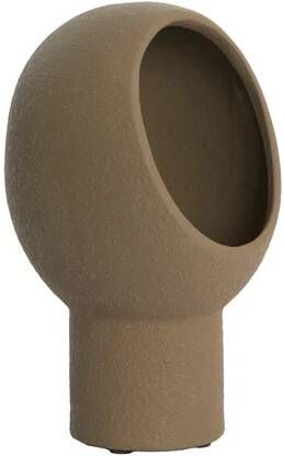 Vtwonen Tafellamp 18 5x17x30 cm MONK keramiek donker bruin