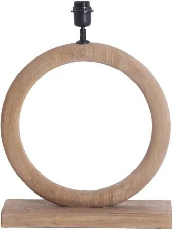 Light & Living Tafellamp Nubia Mangohout 44cm Naturel (excl. kap)