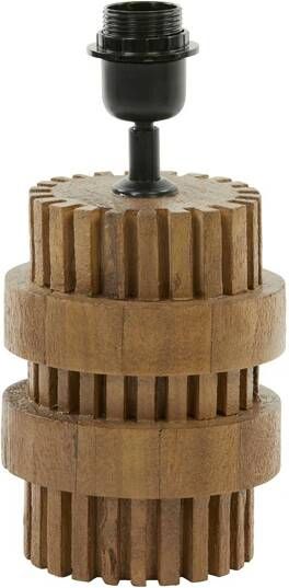 Light & Living Tafellamp Sakura Mangohout 30cm Mat Bruin (excl. kap)