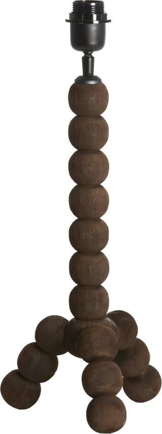 Light & Living Tafellamp Veglio Mangohout 40cm Donkerbruin (excl. kap)