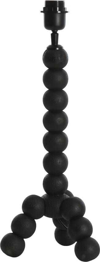 Light & Living Tafellamp Veglio Mangohout 40cm Mat Zwart (excl. kap)