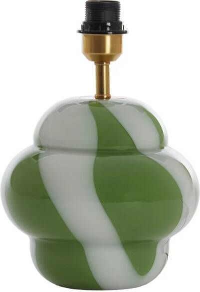 Light & Living Light&living Lampvoet Ø22x28 cm YLIEN glas groen-wit+goud
