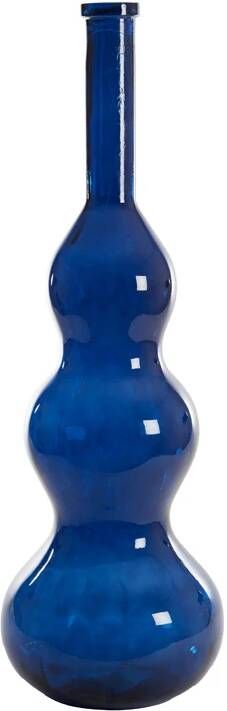 Light & Living Light&living Vaas Ø33x100 cm VENERIO glas glans donker blauw