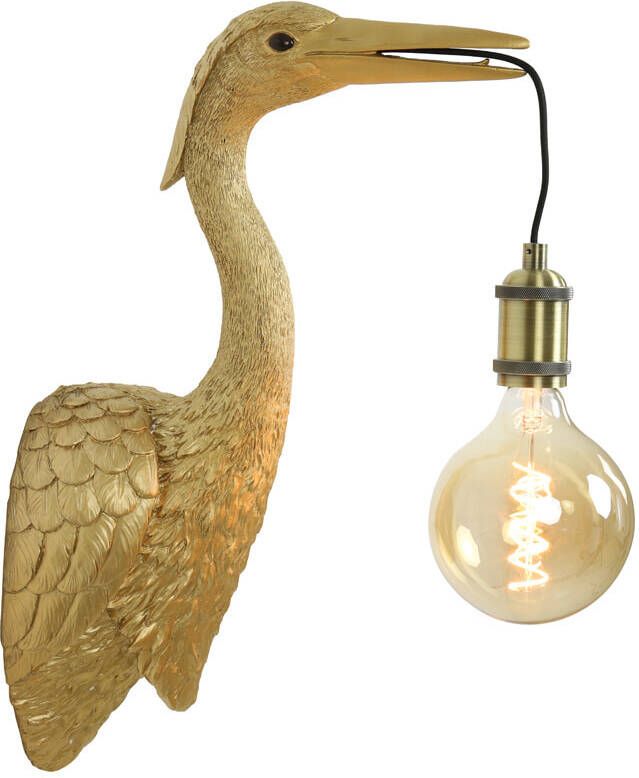Light & Living Wandlamp Crane Goud