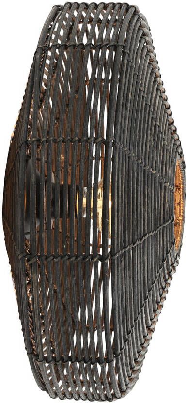 Light & Living Wandlamp Mataka 51cm rotan donker bruin Donkerbruin