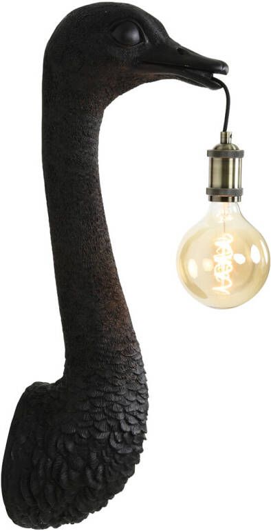 Light & Living Wandlamp 'Ostrich' 57cm kleur Zwart