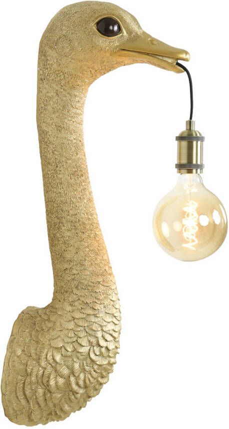 Light & Living Wandlamp Ostrich 72cm Goud