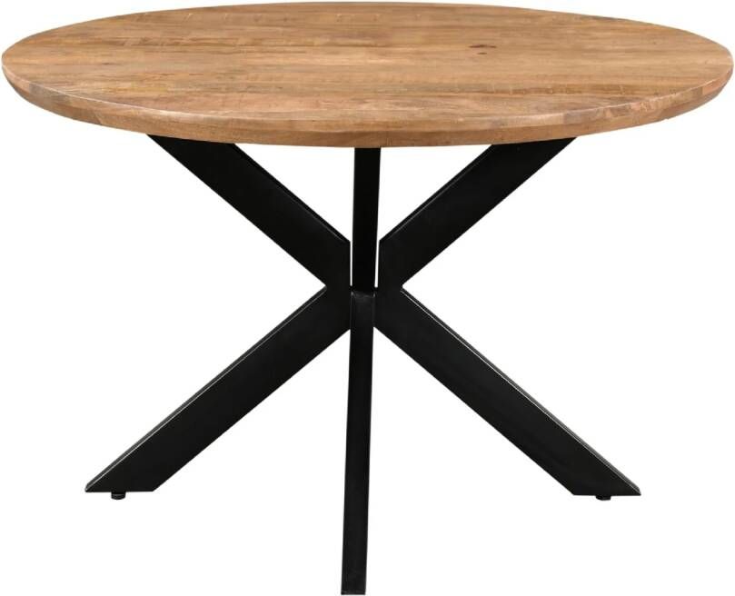 Livingfurn Ronde Eettafel Jesper Mangohout 150cm Bruin