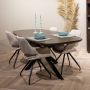 Livingfurn Eetkamertafel Jesper Deens Ovaal Bruin 180 cm Mangohout - Thumbnail 2