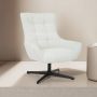 Livingfurn Fauteuils Naomi Pearl Wit Stof - Thumbnail 2