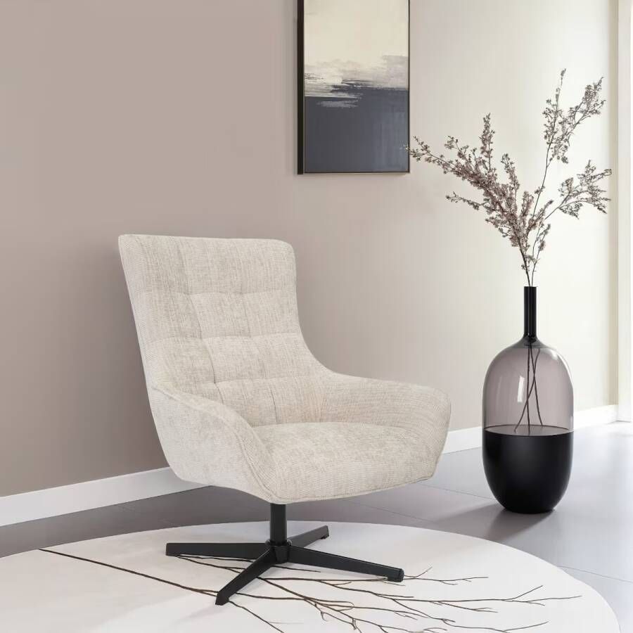 Livingfurn Draaifauteuil Naomi Toffee