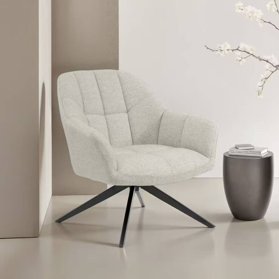 Livingfurn Draaifauteuil Tom Zand