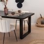 Livingfurn Moderne Eetkamertafel Kala U-Poten Eettafel van Mango Hout Gecoat Staal 180 cm - Thumbnail 2