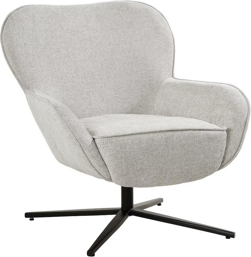 Livingfurn Draaifauteuil Sven Geweven stof Toffee