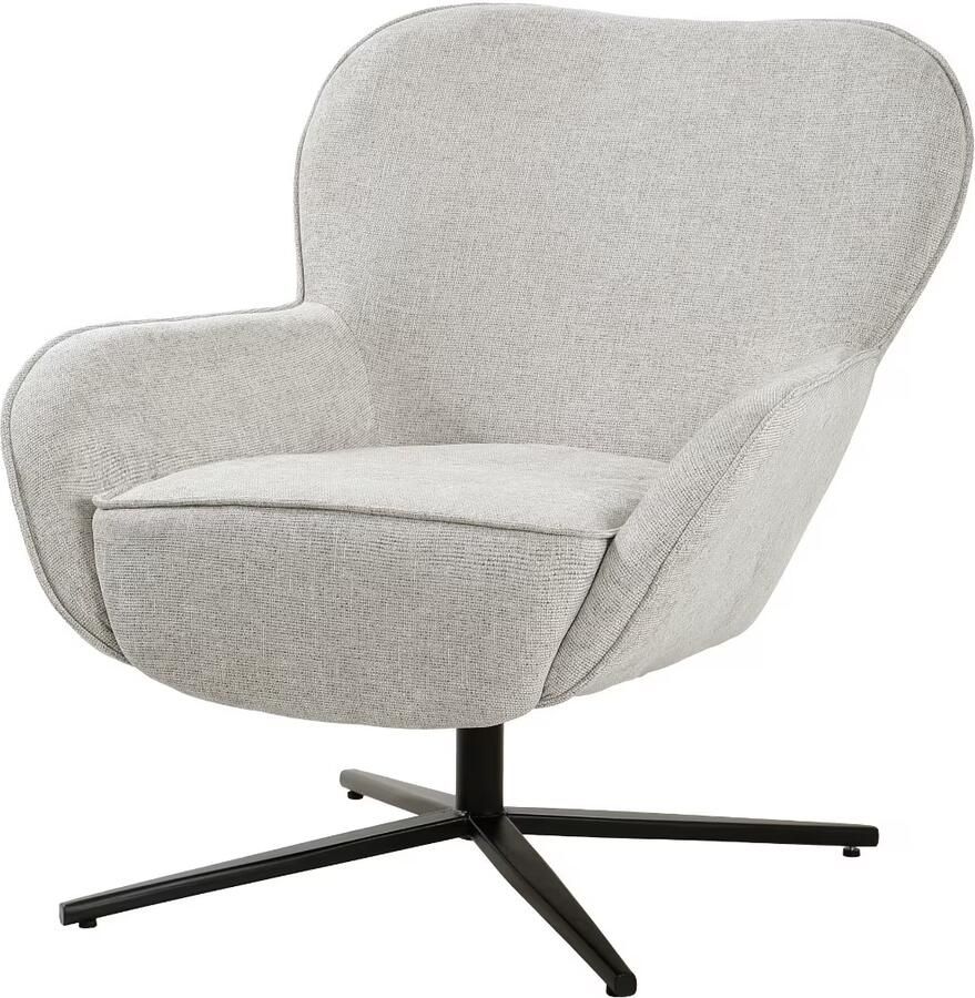 Livingfurn Draaifauteuil Sven Geweven stof Toffee