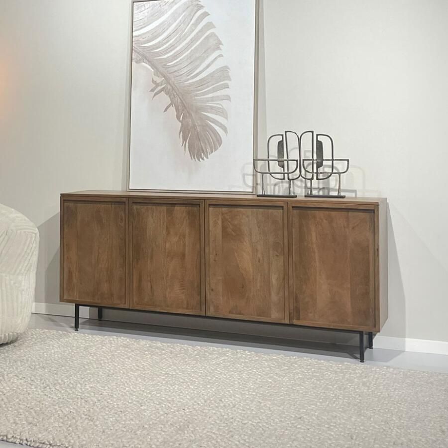 Livingfurn Dressoir Elan Mangohout 180cm Bruin