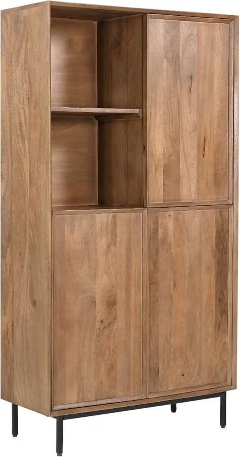 Livingfurn Opbergkast Ravenstein Mangohout 170 x 90cm Naturel