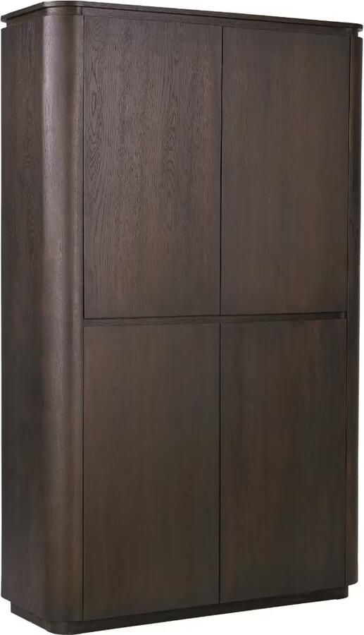 Livingfurn Opbergkast Rivano Eiken 180 x 45cm Basalt