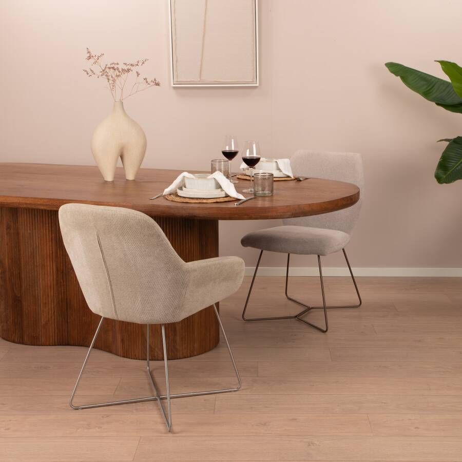 Livingfurn Ovale Eettafel Sevilla Mangohout Naturel Ovaal