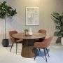 Livingfurn Eetkamertafel Salvator 130cm Mangohout - Thumbnail 2