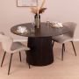 Livingfurn Ronde Eettafel Salvator Mangohout 130cm Bruin - Thumbnail 4