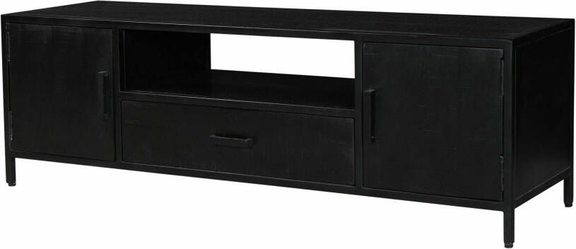 Livingfurn TV-meubel Kala Mangohout 160cm zwart