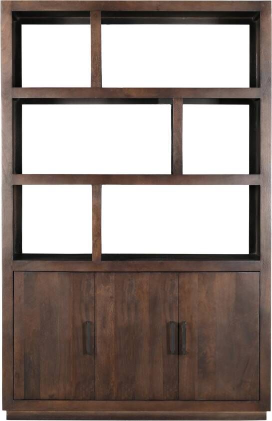 Livingfurn Wandkast Bruin Mangohout 145x50x230cm Jaxx