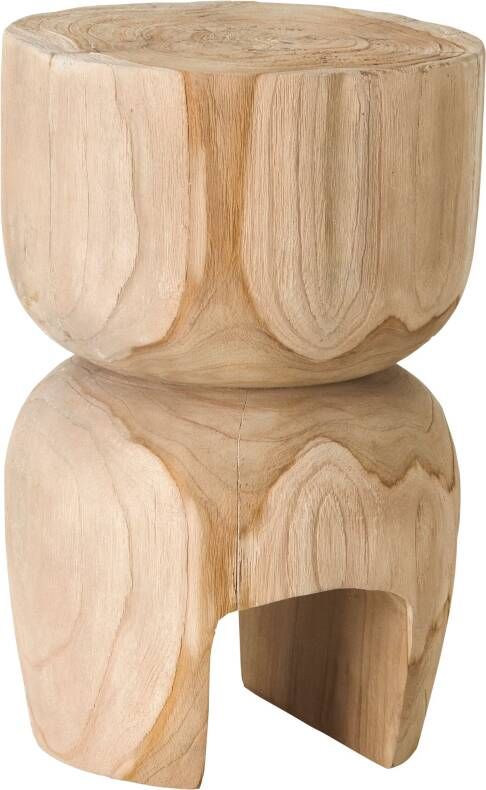 Must Living Side table Amber Natural 45xØ30 cm natural recycled te...