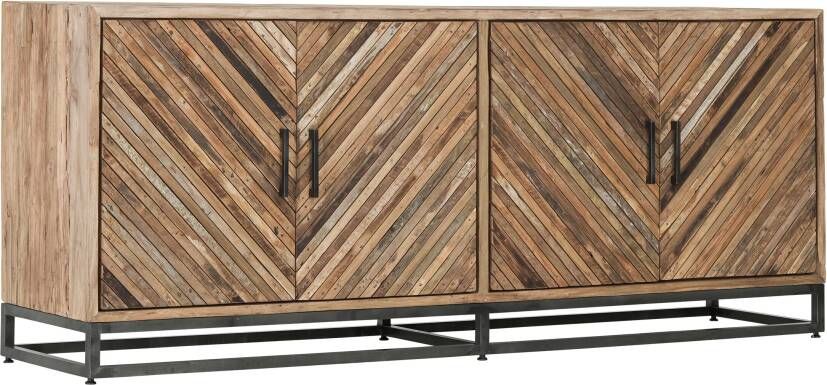 MUST Living Dressoir Budapest Teakhout 195cm Bruin