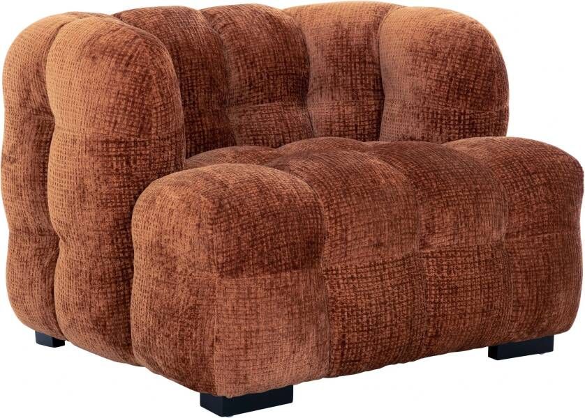 MUST Living Fauteuil Mars Chenille Cinnamon