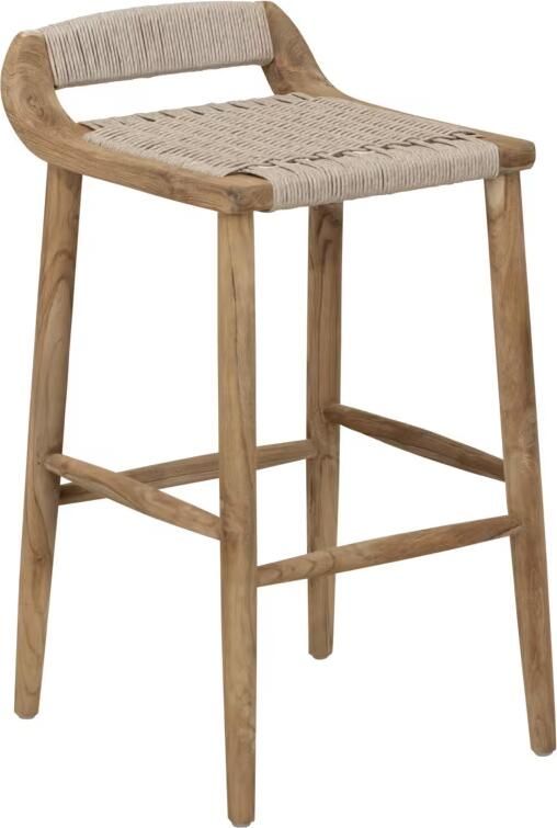 MUST Living Barstoel Sakura Teakhout (zithoogte 65cm) Naturel