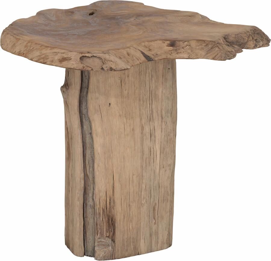 MUST Living Bartafel Merapi Teakhout 110 x 100cm Naturel Organisch