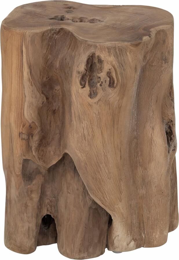 MUST Living Bijzettafel Bob Teakhout 30cm Bruin