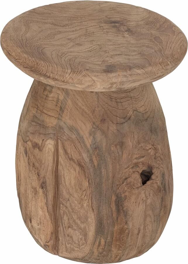 MUST Living Bijzettafel Bromo Teakhout Ø35cm Bruin Rond