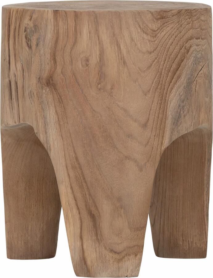 MUST Living Bijzettafel Ruby Teakhout 35cm Bruin