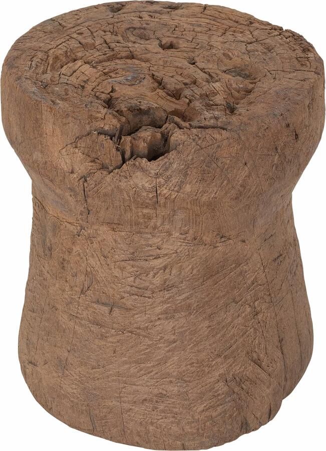 MUST Living Bijzettafel Toba Teakhout Ø30cm Bruin