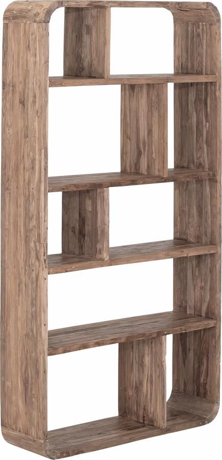 MUST Living Boekenkast Corso Teakhout 110 x 200cm Bruin