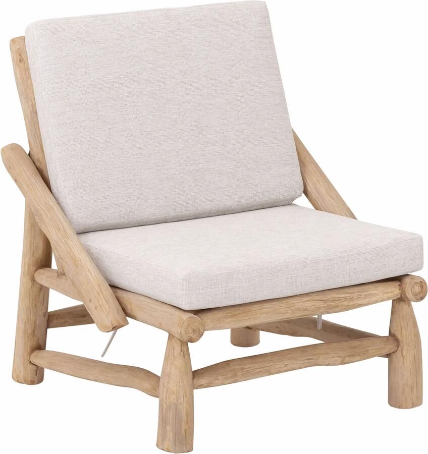 MUST Living Fauteuil Blue Marlin Teakhout Beige
