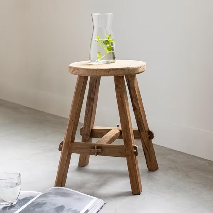 MUST Living Krukje Agung Teakhout 30cm Naturel