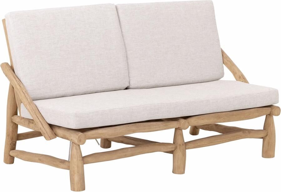 MUST Living Loungebank Blue Marlin Teakhout 120cm Beige