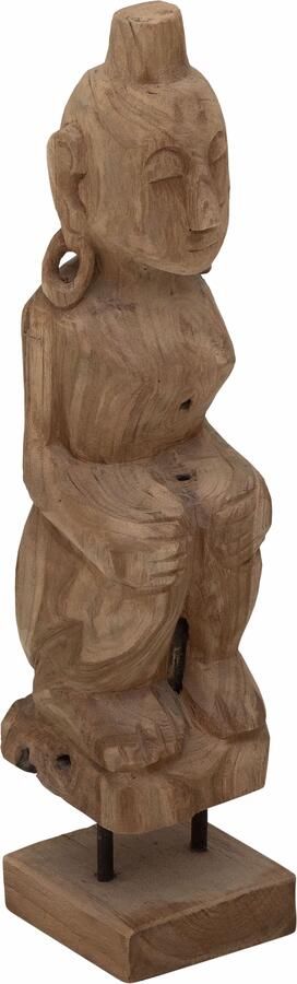 MUST Living Ornament Ethnic Sekar Teakhout 45cm hoog Naturel