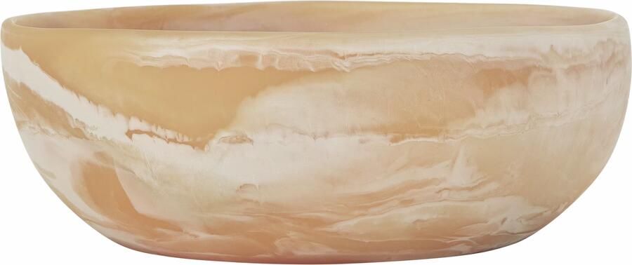 MUST Living schaal Rafael Ø33 cm Bruin en Wit