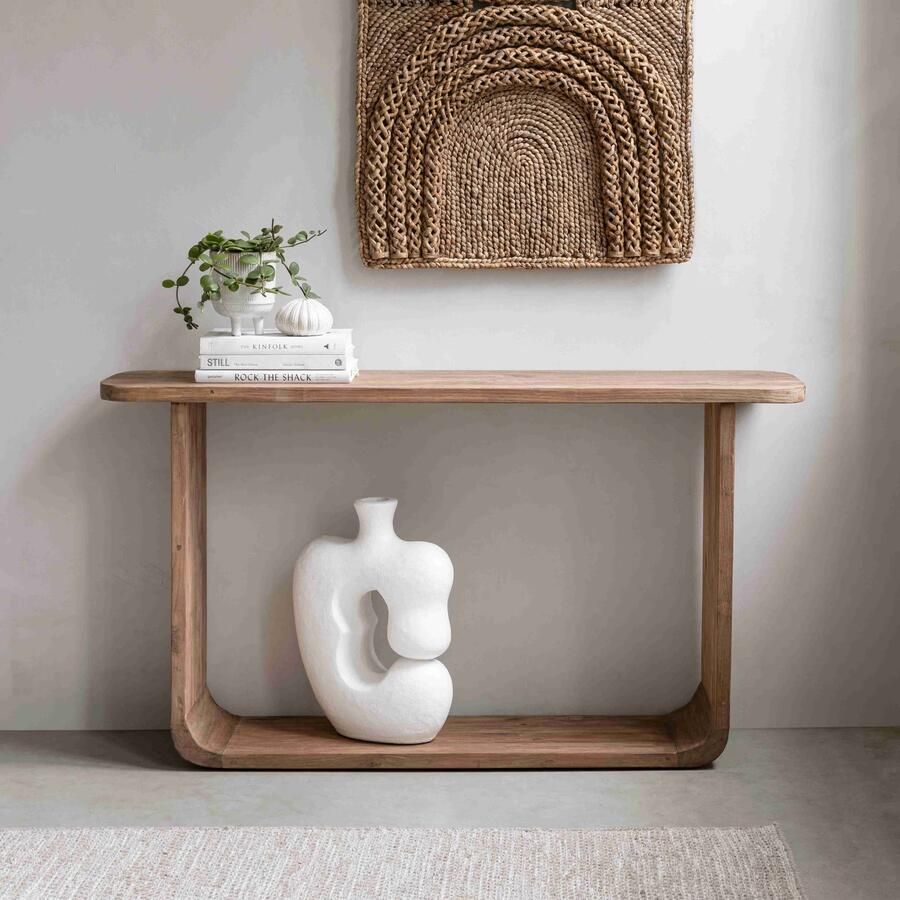MUST Living Side-table Vico Teakhout 140cm Bruin