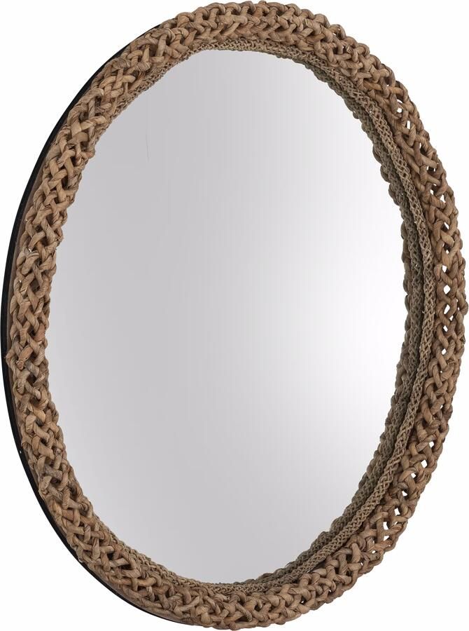 MUST Living Spiegel Puerto Rico Ø80cm Bruin